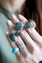 Anell de plata amb Turquesa natural.