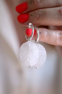Arracades Quars Cristal·litzat.