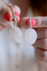 Arracades Quars Cristal·litzat.