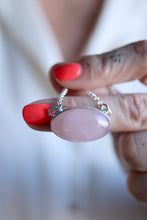 Penjoll de plata amb Quars Rosa.