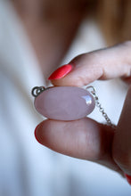 Penjoll de plata amb Quars Rosa.