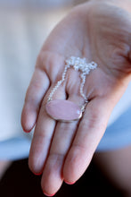 Penjoll de plata amb Quars Rosa.