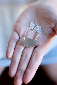 Penjoll de plata amb Quars Rosa.
