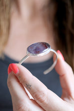 Braçalet de plata amb Ametista natural.