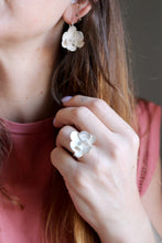 Arracades Orquídia de plata.