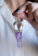 Penjoll de plata amb cristall d'Ametista.