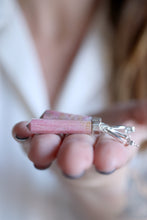 Arracades de plata amb Rodonita.