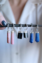 Arracades de plata amb Rodonita.