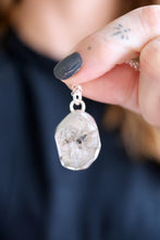 Penjoll de plata amb Diamant Herkimer.