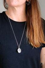 Penjoll de plata amb Diamant Herkimer.