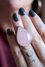 Anell de plata amb Quars Rosa.