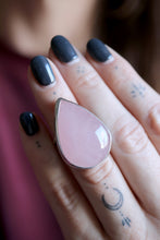 Anell de plata amb Quars Rosa.