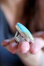 Anell de plata amb Òpal blau dels Andes.