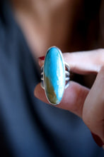 Anell de plata amb Òpal blau dels Andes.