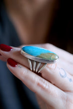 Anell de plata amb Òpal blau dels Andes.