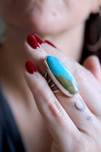 Anell de plata amb Òpal blau dels Andes.