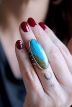 Anell de plata amb Òpal blau dels Andes.