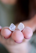 Arracades de plata amb Diamant Herkimer.