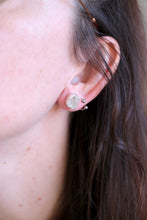 Arracades de plata amb Diamant Herkimer.