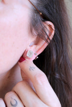 Arracades de plata amb Diamant Herkimer.