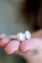 Anell de plata doble amb Diamant Herkimer. (Talla 13)