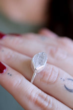 Anell de plata amb Diamant Herkimer. (Talla 15)