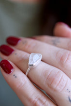 Anell de plata amb Diamant Herkimer. (Talla 10)