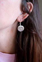 Arracades Lluna plena de plata.