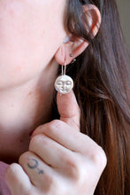 Arracades Lluna plena de plata.