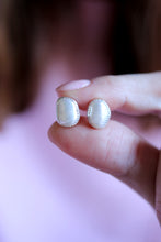 Arracades de botó de Perles.