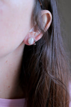 Arracades de botó de Perles.