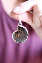 Penjoll de plata amb Ammonit.