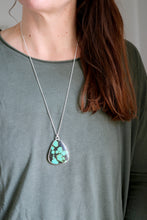 Penjoll de plata amb Turquesa natural.