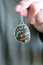 Penjoll de plata amb Turquesa natural.