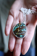 Penjoll de plata amb Turquesa natural.