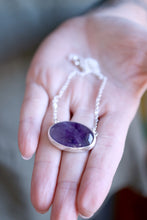 Penjoll de plata amb Ametista natural.