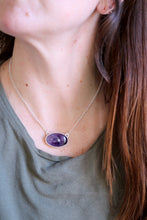 Penjoll de plata amb Ametista natural.