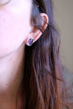 Arracades de plata amb Ametistes.