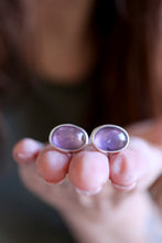 Arracades de plata amb Ametistes.