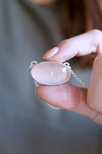 Penjoll de plata amb Quars Rosa.