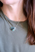 Penjoll de plata amb Turquesa natural.