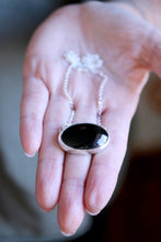 Penjoll de plata amb Turmalina negra.