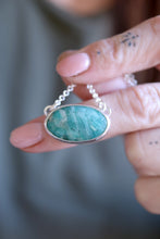 Penjoll de plata amb Amazonita natural.