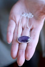 Penjoll de plata amb Ametista natural.