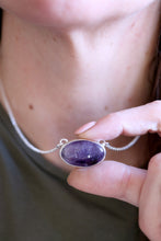 Penjoll de plata amb Ametista natural.