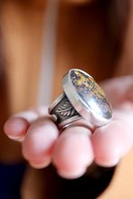 Anell de plata amb Turquesa natural.