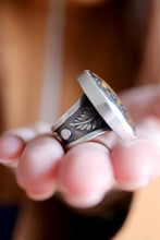 Anell de plata amb Turquesa natural.