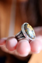 Anell de plata amb Turquesa natural.