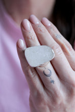 Anell de plata amb Quars Cristal·litzat.