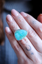 Anell de plata amb Turquesa natural.
